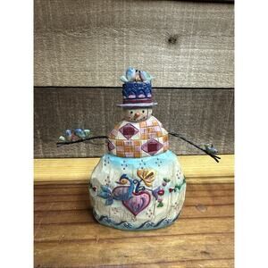 Jim Shore Winters Song Snowman Ornament 5”